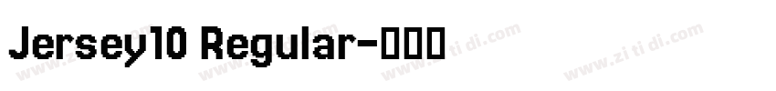 Jersey10 Regular字体转换